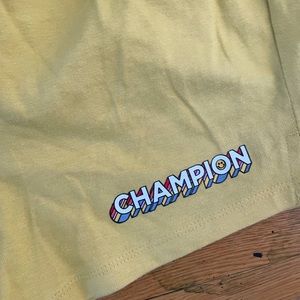 Champion yellow cotton shorts